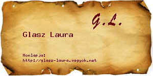 Glasz Laura névjegykártya